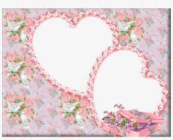 pink wedding frame background clipart