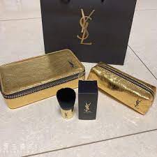 golden vanity makeup bag pouch