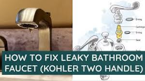 fix leaky bathroom faucet kohler