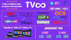 Tvoolive20 on Twitter: "📺 Abonnement TV avec toutes les chaines dont BeIN  Sports, RMC Sport, Canal+ Bouquet, Amazon Ligue 1, CanalSat, … ainsi que  les chaines étrangères et + de 6500 Films
