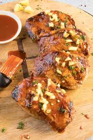 grilled pork chops with pineapple