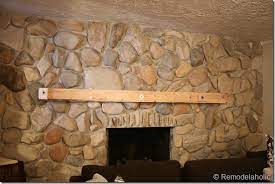 Installing A Wood Mantel On A Stone Wall
