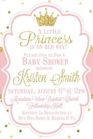 Little Princess Baby Shower Invitation Pink By Sweetsimplysouthern