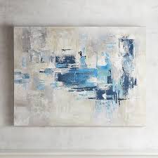 Blue Gray Abstract Wall Art