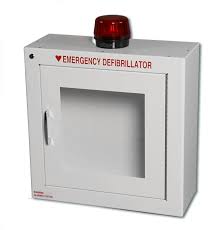 aed cabinet alarm strobe surface mounted