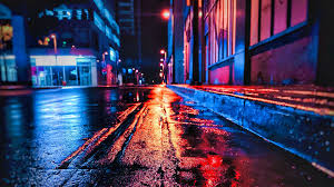 Best full hd 1920x1080 wallpapers. Download Wallpaper 1920x1080 Street Night Wet Neon City Full Hd Hdtv Fhd 1080p Hd Background