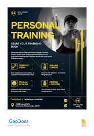 personal training flyer template