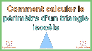 Comment calculer le périmètre d un triangle isocèle - YouTube