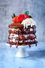 chocolate strawberry birthday cake