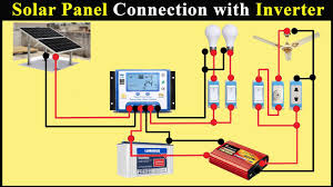 A 2 kw, 4 kw, and 8 kw system are shown and include the solar panels, combiner boxes, charge controller (s), power inverter (s), battery bank, shunt & meter circuits, ac breaker panel, and ac generator wiring. Solar Panel Connection With Inverter For Home Solar Inverter Connection Diagram Youtube