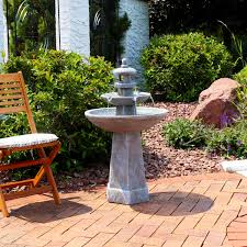2 tiered paa outdoor water fountain