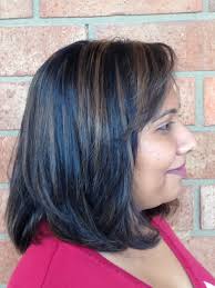 Medium Length Haircut With Double Process Hair Color With