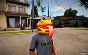 I thought it would be fun to recreate this iconic burger for any other fortnite lovers out there! Fortnite Durr Burger Mask For Cj For Gta San Andreas