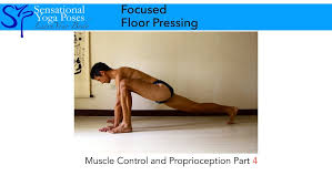 focused floor pressing a muscle
