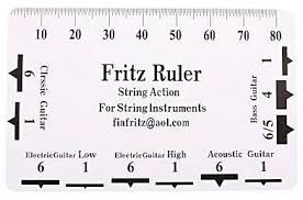 Guitar String Action Ruler Gauge Tool Silver Price From