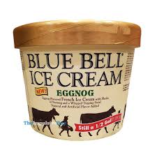 review blue bell eggnog ice cream