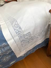 double bed sheet with pillowcase in