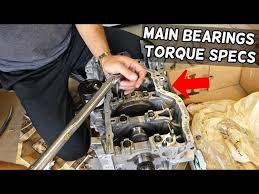 main bearing torque specs sequence on