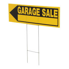 Everbilt 6 In X 24 In Corrugated Plastic Garage Sale Sign
