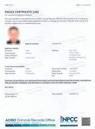 how to obtain u k police certificate