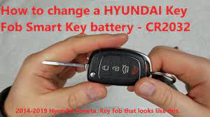 How to change a Hyundai Remote Fob Smart Key battery 2014 2019 SONATA  CR2032 95430-C1010 TQ8-RKE-4F1 - YouTube