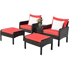 Costway Metal And Rattan Frame Patio