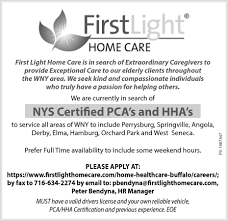 Nys Certifie Pcas And Hhas First Light Home Care