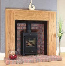 Modern Oak Fireplace