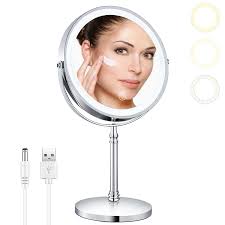 lighted magnifying mirror