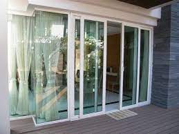Clear Glass White Upvc Balcony Doors