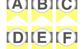 Free Printable Whole Alphabet Banner Letters And Letter Template