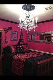 black and pink bedroom ideas design