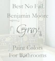 Benjamin Moore Gray Bathroom Colors