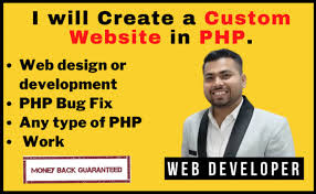 web design and development or core php
