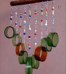 Recycled Glass Wind Chimes Umbilini