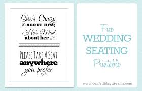 Pick A Seat Wedding Sign Free Printable