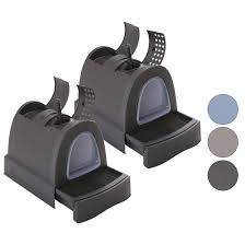2 pack economy cat toilet with drawer