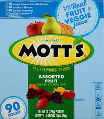 mott 039 s fruit snacks fat free