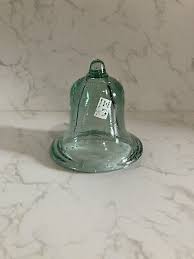Vintage Cloche Green Glass Garden Bell