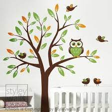 Owl Tree Wall Decal Tree With Owls And