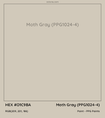 Moth Gray Ppg1024 4 Paint Color Codes