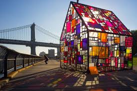 Stained Glass Hut By Tom Fruin