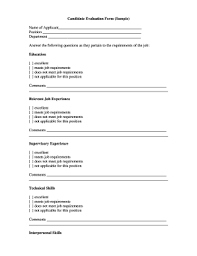 Fillable Online Gcsu Candidate Evaluation Form Sample