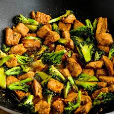pork and broccoli stir fry with ginger