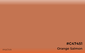 Orange Salmon Color Arty