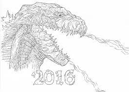 Godzilla coloring pages for kids. Godzilla Coloring Pages Print Monster For Free
