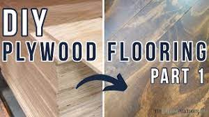 plywood flooring how to install