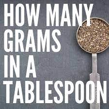 how many grams is in a tablespoon