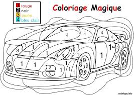Sur ce dessin, vous avez des voitures à colorier. Coloriage Magique Voiture De Course Facile Simple Maternelle Dessin Magique A Imprimer