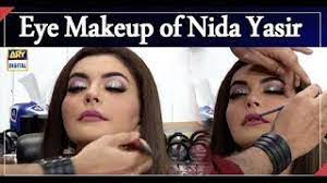 glamorous eye makeup of nida yasir
